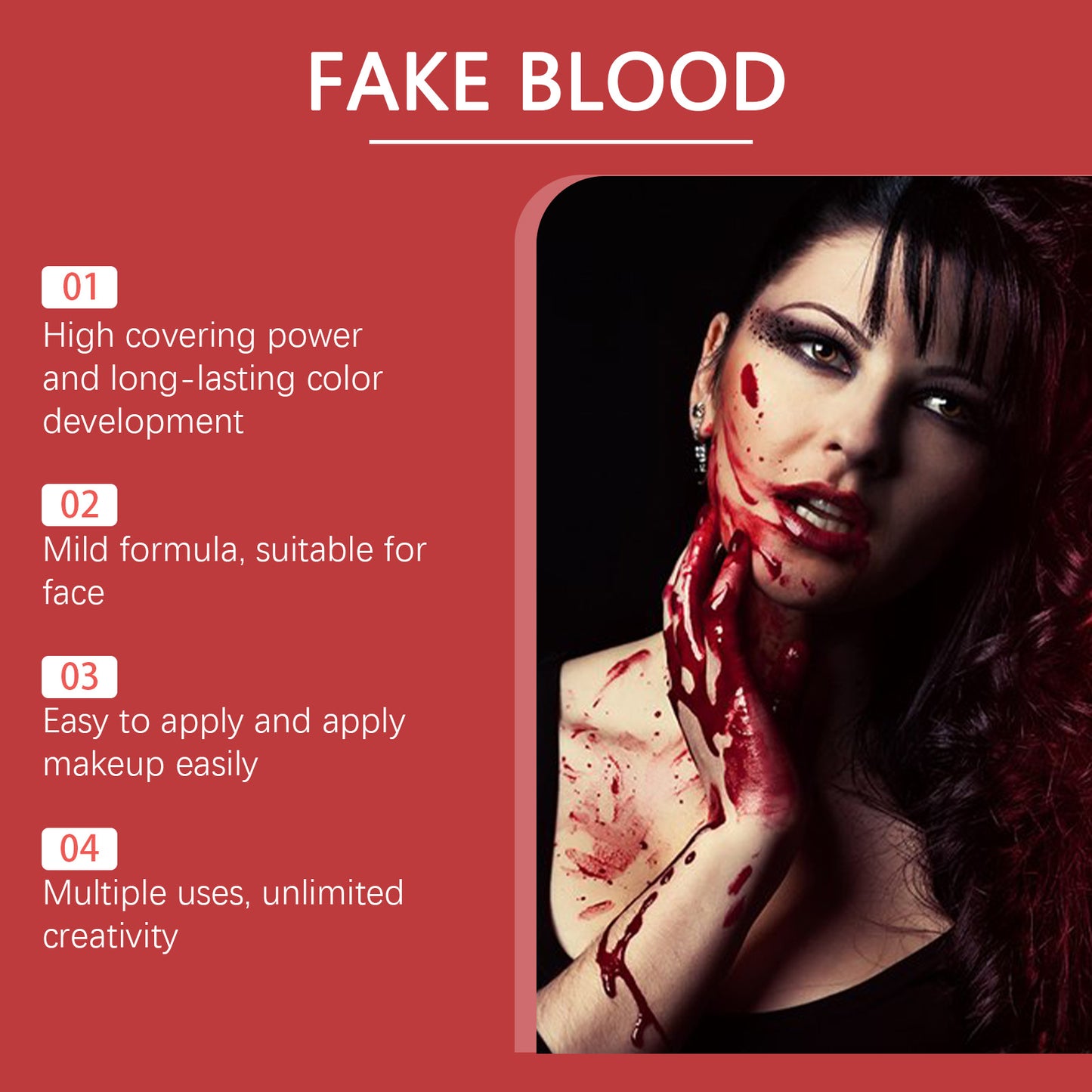 Realistic Fake Blood Gel for Halloween Cosplay - 50g