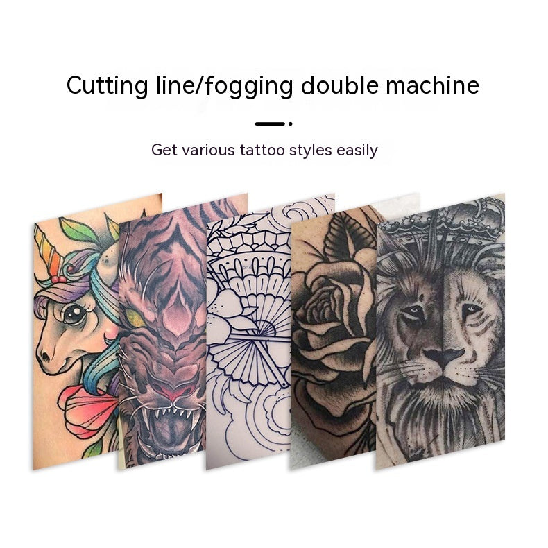 Tattoo Practice Machine Kit with Dual Coil Power Supply - Skull Design
