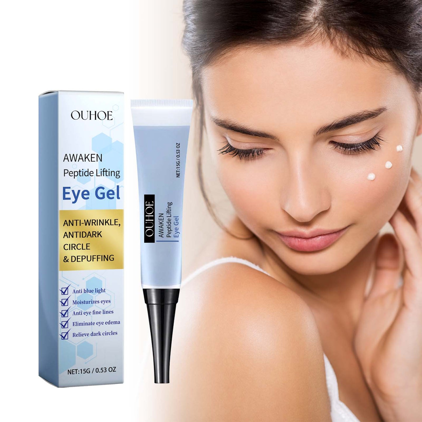 Firming Eye Gel for Dark Circles, Anti-Wrinkle & Puffiness Treatment