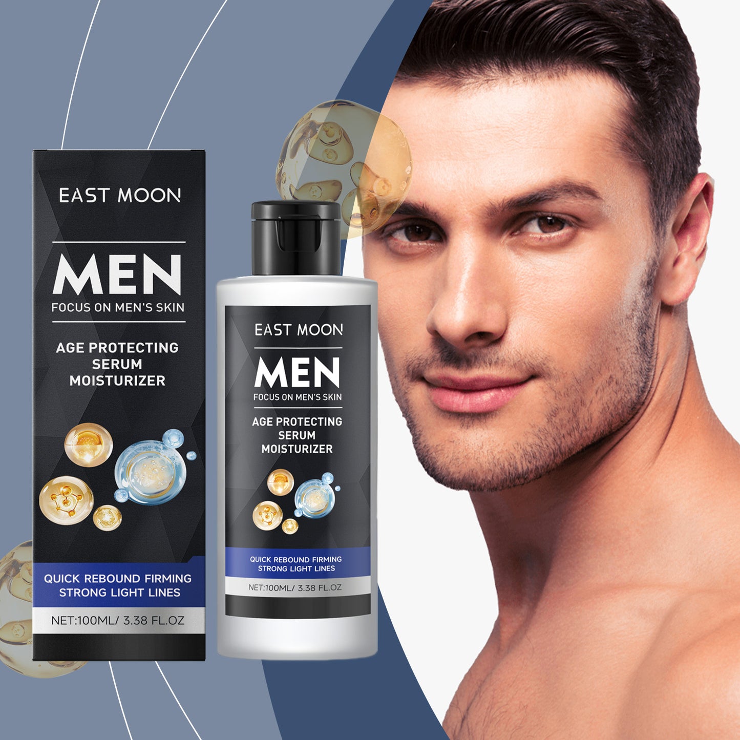 Men's Face Firming Serum - 100ml Anti-Aging Facial Care with Retinol