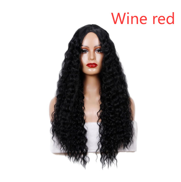 Medium Long Curly Synthetic Wigs for Hair Styling & Costume Use