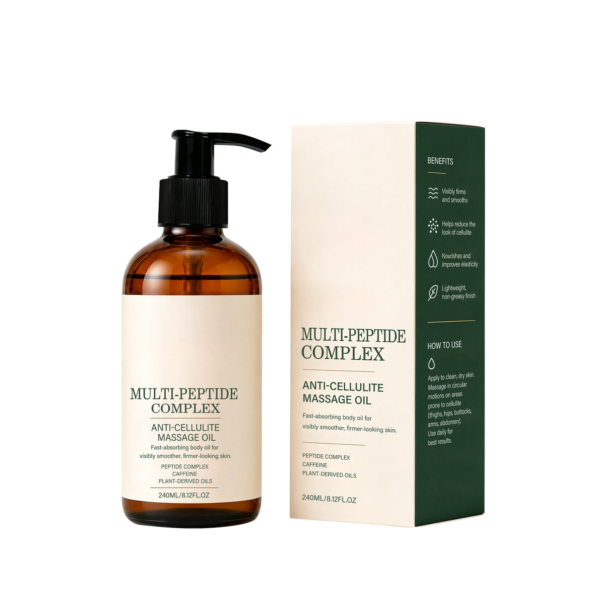 Polypeptide Firming Massage Oil 240ml for Face Skin Care & Relaxation