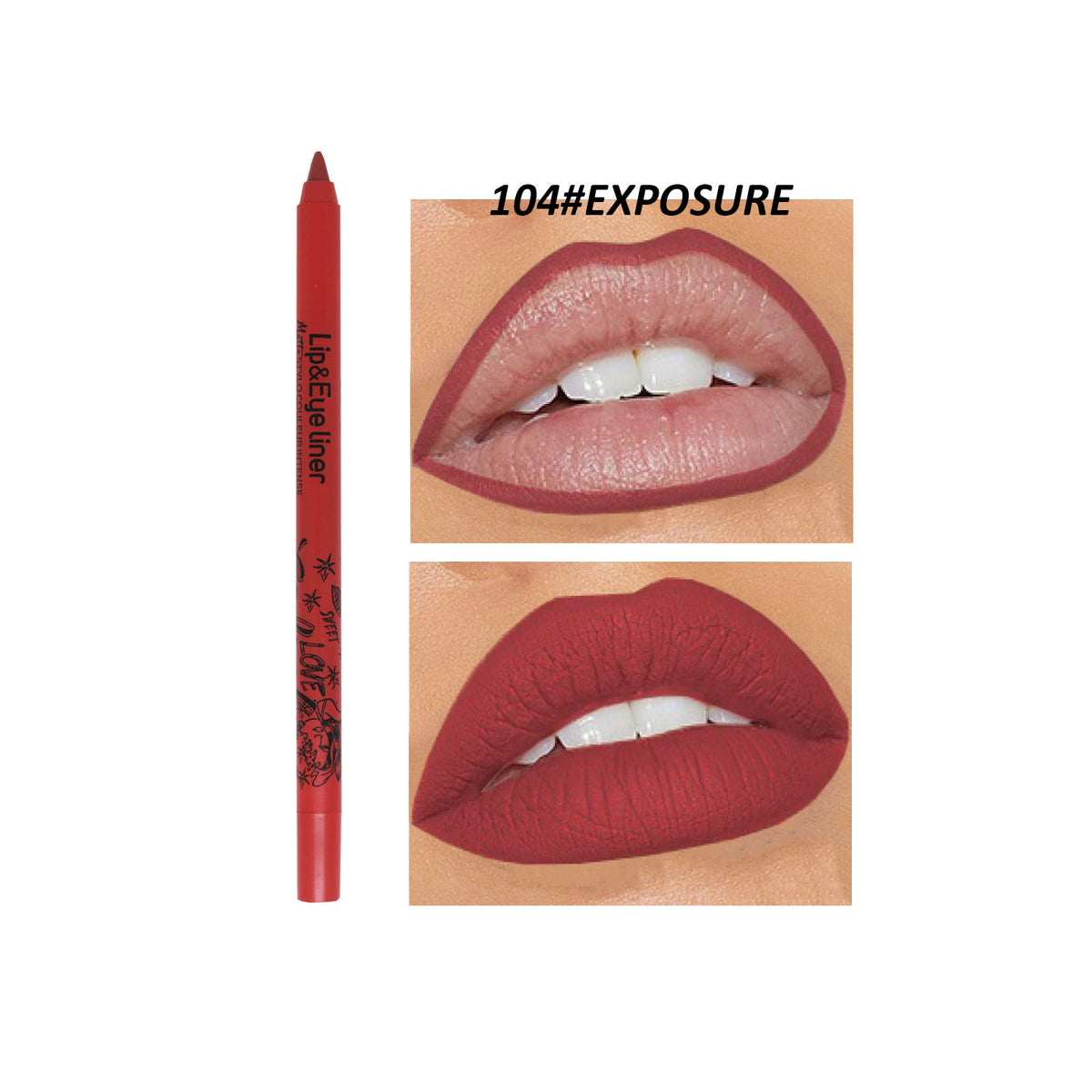 Matte Lip Liner - Discoloration Resistant Outline Lipstick 20 Colors