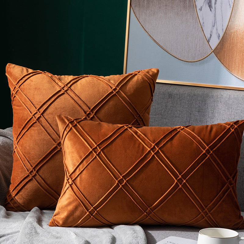 Velvet Pillowcase for Sofa Bed 43x43cm - Multiple Colors & Styles