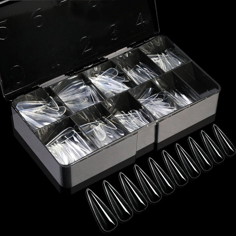 Transparent Nail Tips Set - False Nails for Manicure