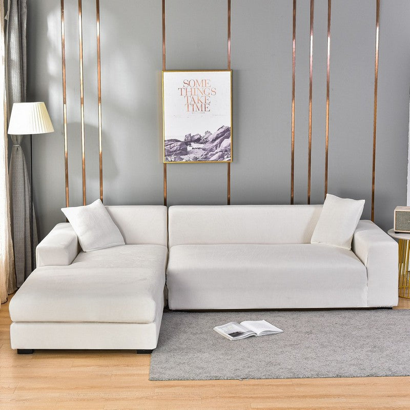 Multi-Color Sofa Cover Set for 145-185cm, 5 Seats & Pillowcases - Home Fabric Soft
