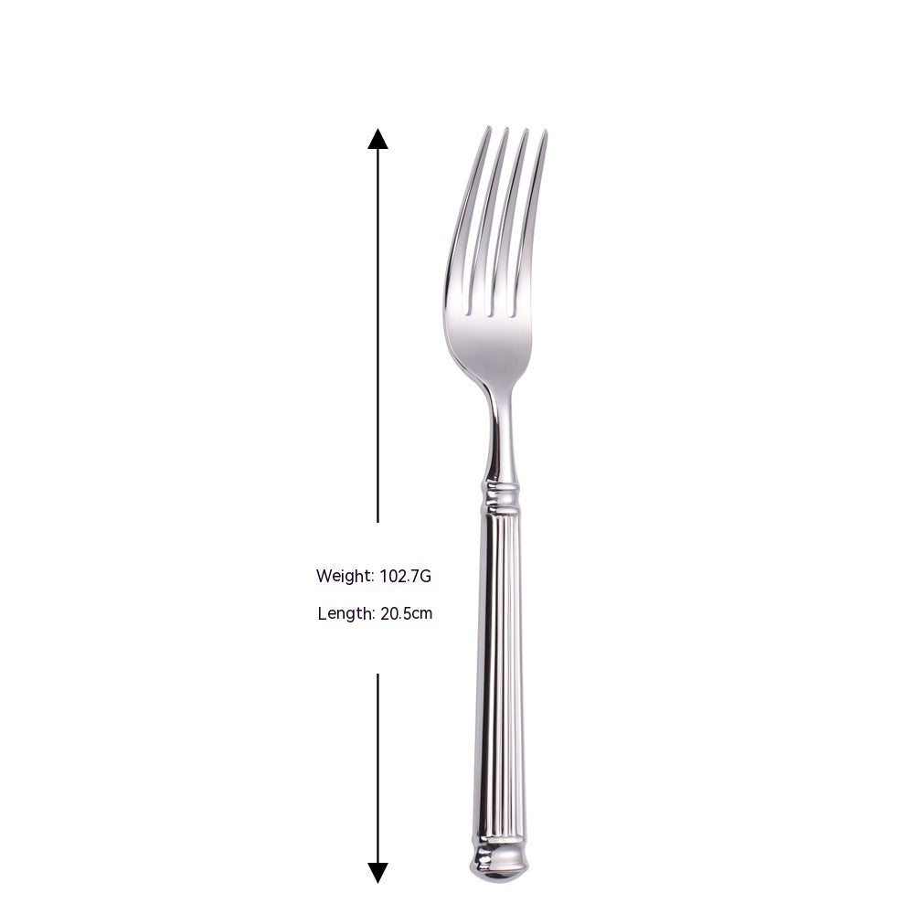 Stainless Steel Knife Fork Spoon Set - Modern Kitchen Utensils, 304 Steel