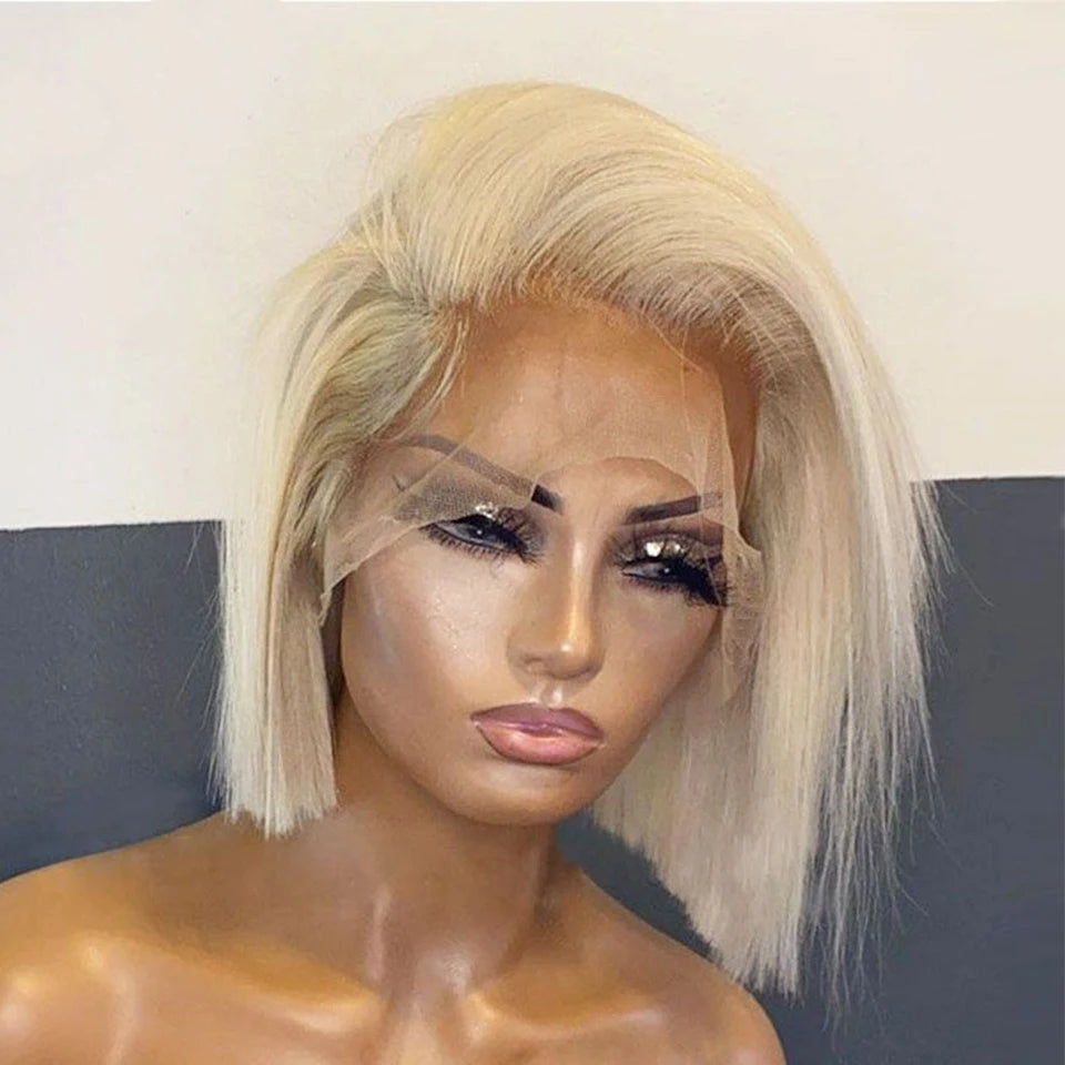 Brown Straight Synthetic Hair Wig - 45cm Short