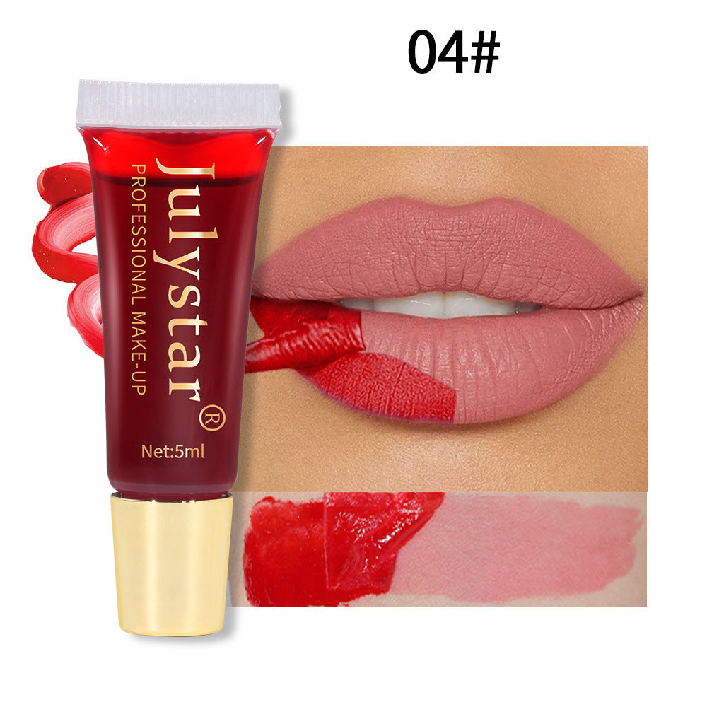 Matte Peel-Off Lip Stain - Long-Lasting Waterproof Lip Tattoo Tint