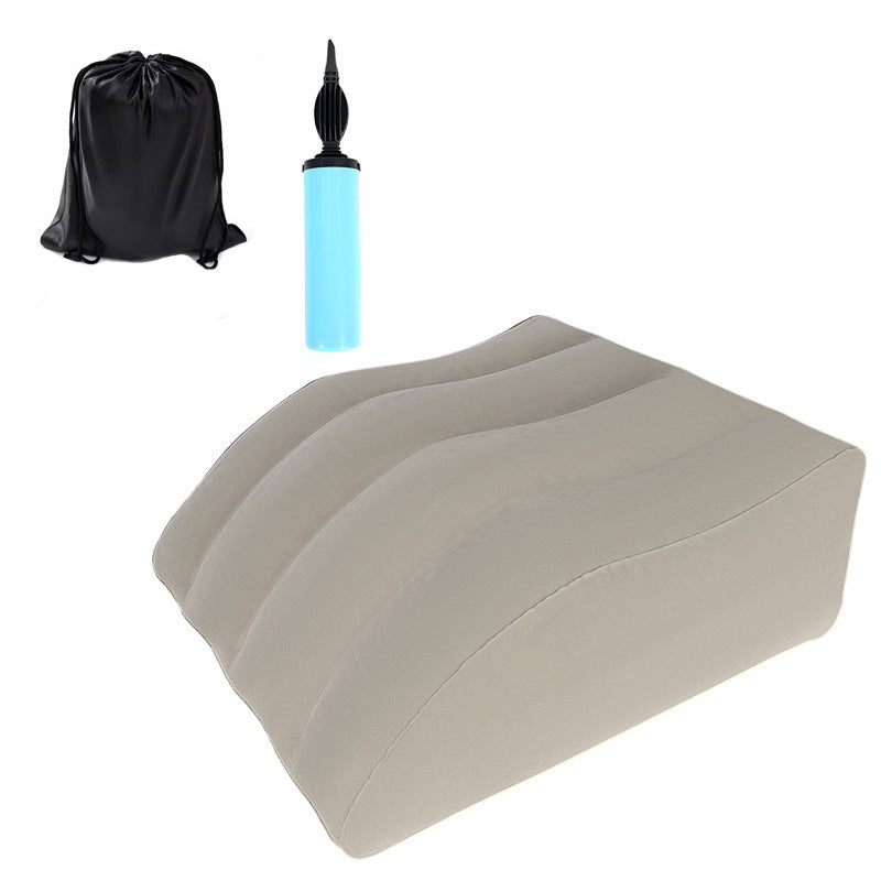Inflatable Leg Pillow with Ergonomic Support for Bed, Office, Travel
