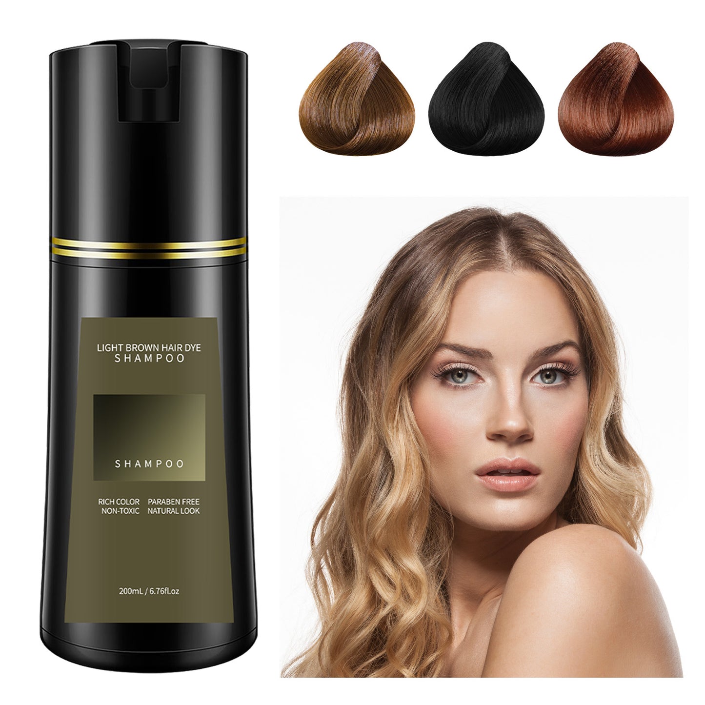 Plant Formula Mild Hair Dye Shampoo - 240ml Hair Coloring & Care