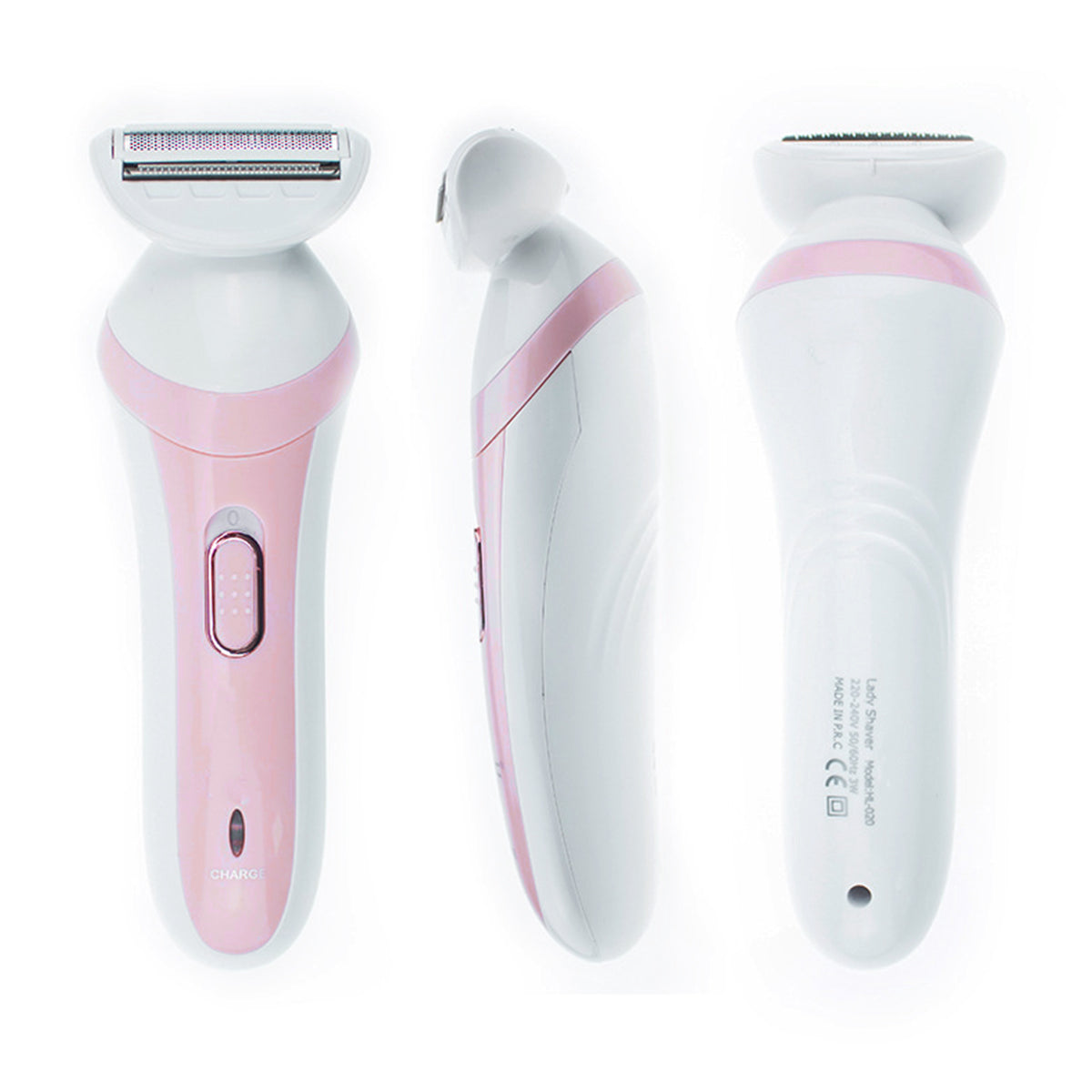 Rechargeable Electric Hair Trimmer for Women - Pink
