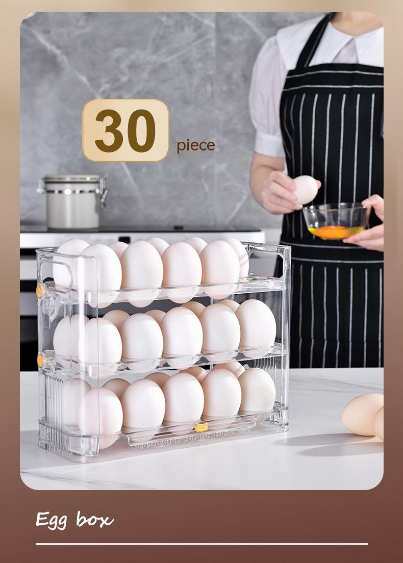 Kitchen Egg Storage Box - Food Preservation Container with Multiple Colors