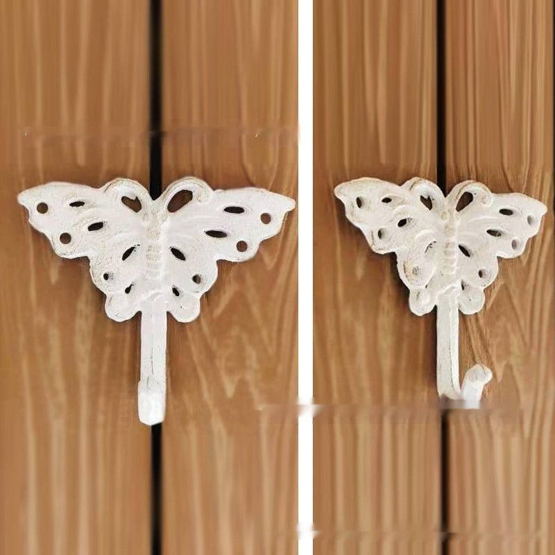 European Style Retro Metal Wall Hook Set Outdoor Garden Decor