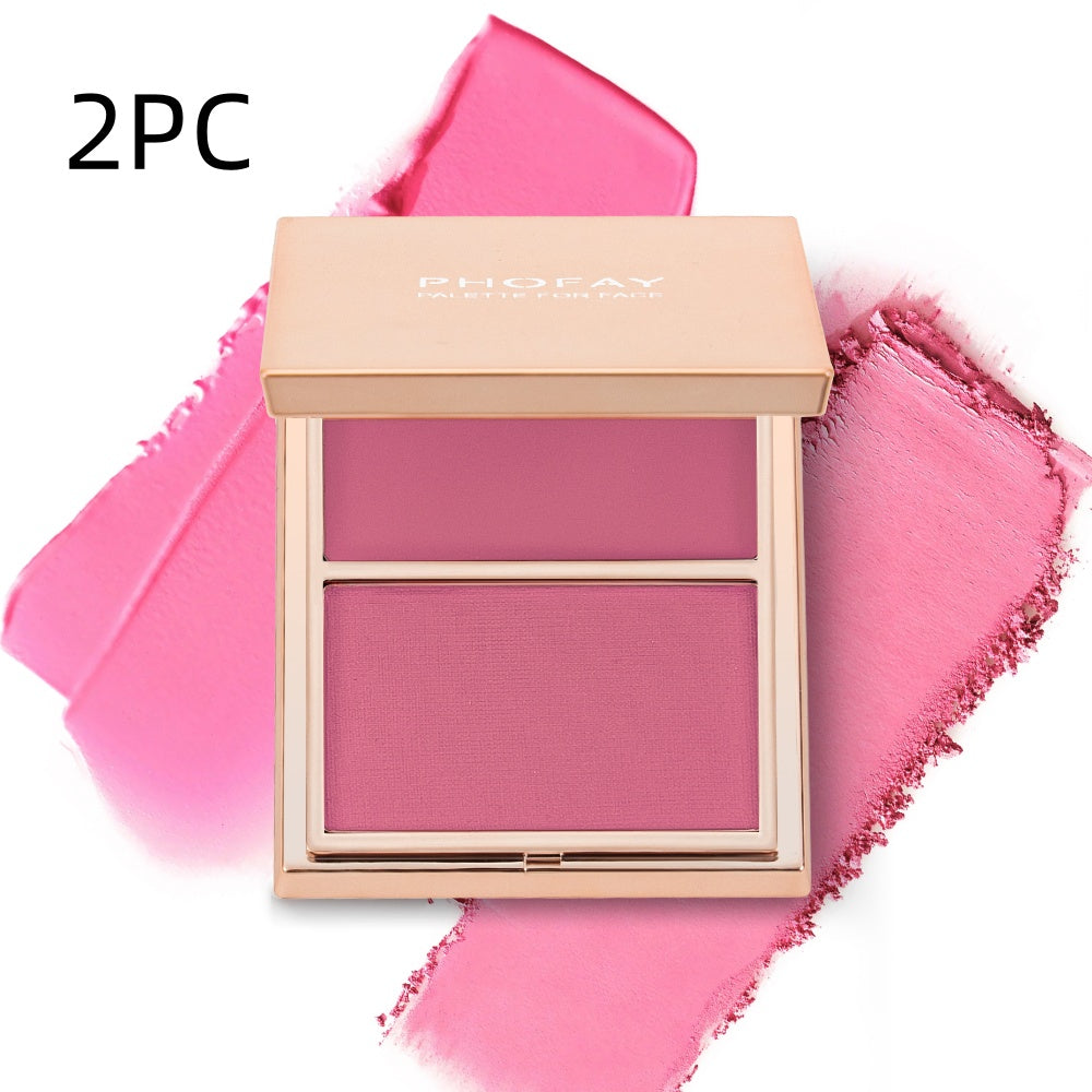 Cream and Powder Blush Duo - Weightless Face Makeup Palette