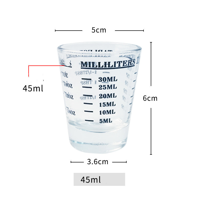 Lead-Free Italian Glass Graduated Measuring Cup for Kitchen & Home Use