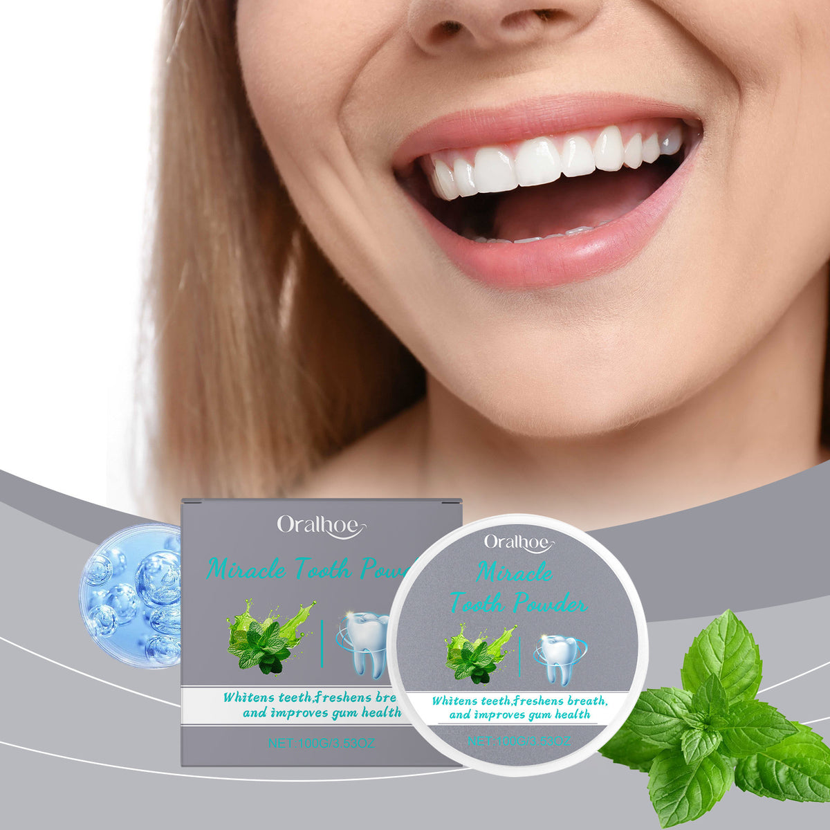 Mint Toothpowder Mild Cleaning Care