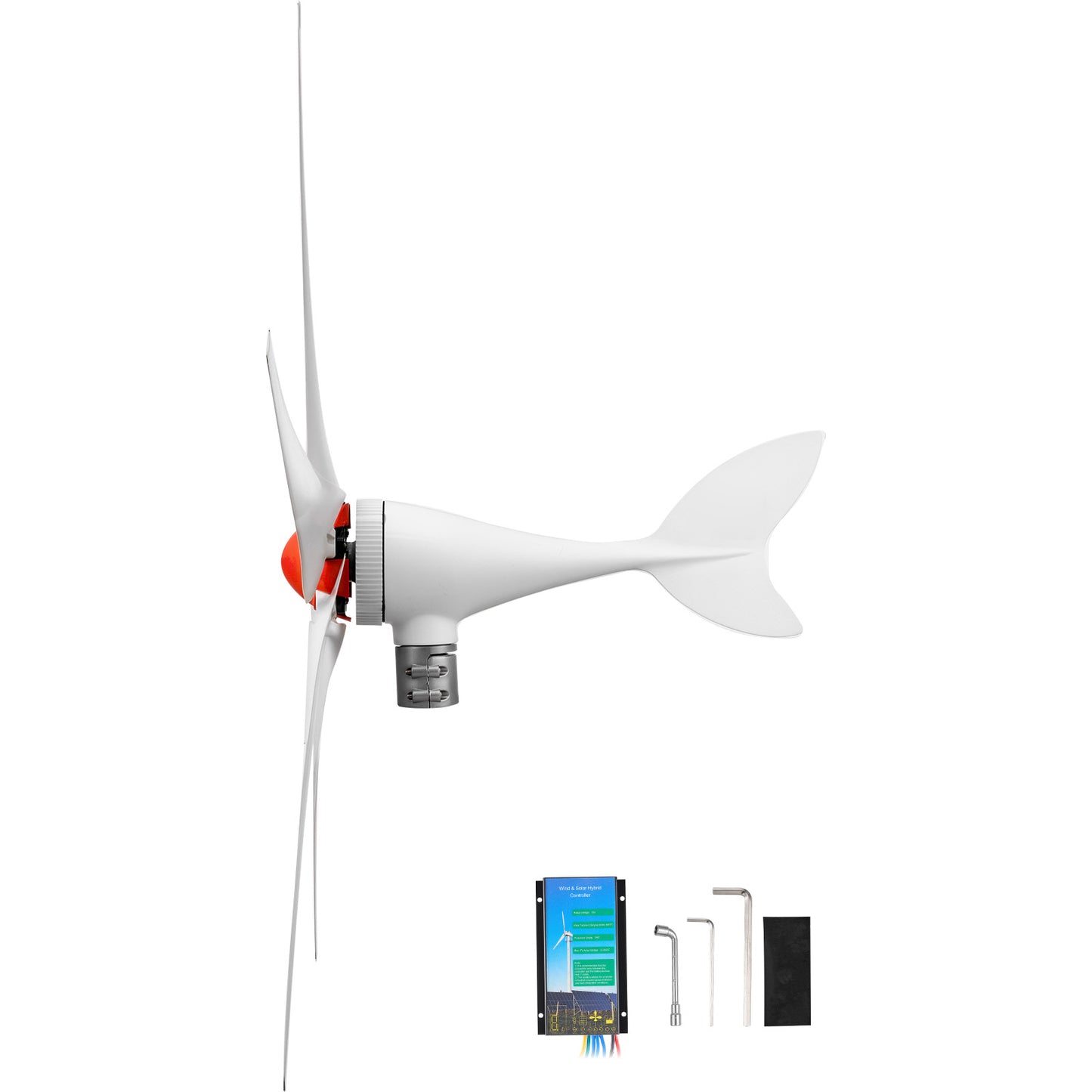 800W 12V Wind Turbine Generator Kit with Hybrid Controller for RV Boat Home