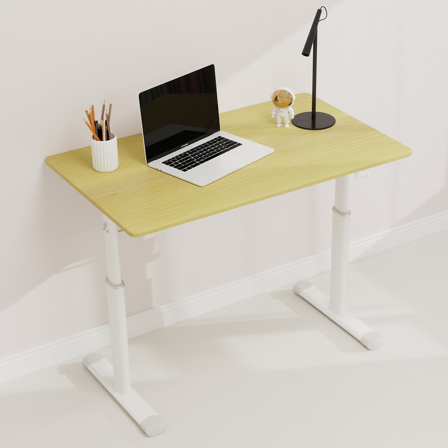 Height-Adjustable Study Desk for Home Office - Compact Design