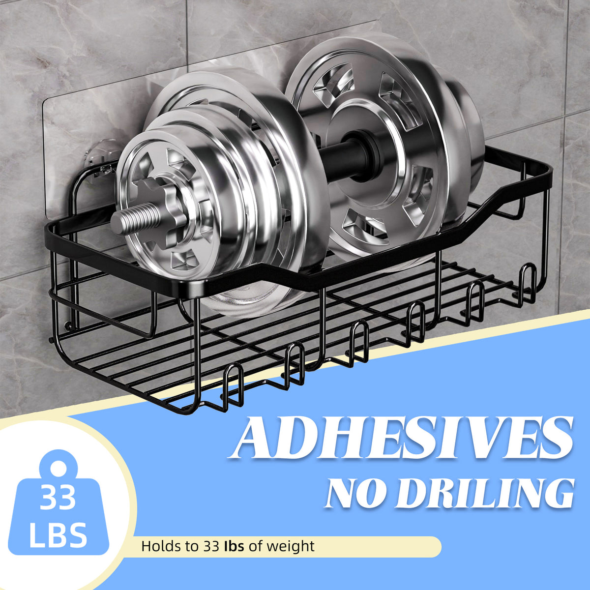 Five-Piece Bathroom Storage Rack Set - Stainless Steel Modern Organizer