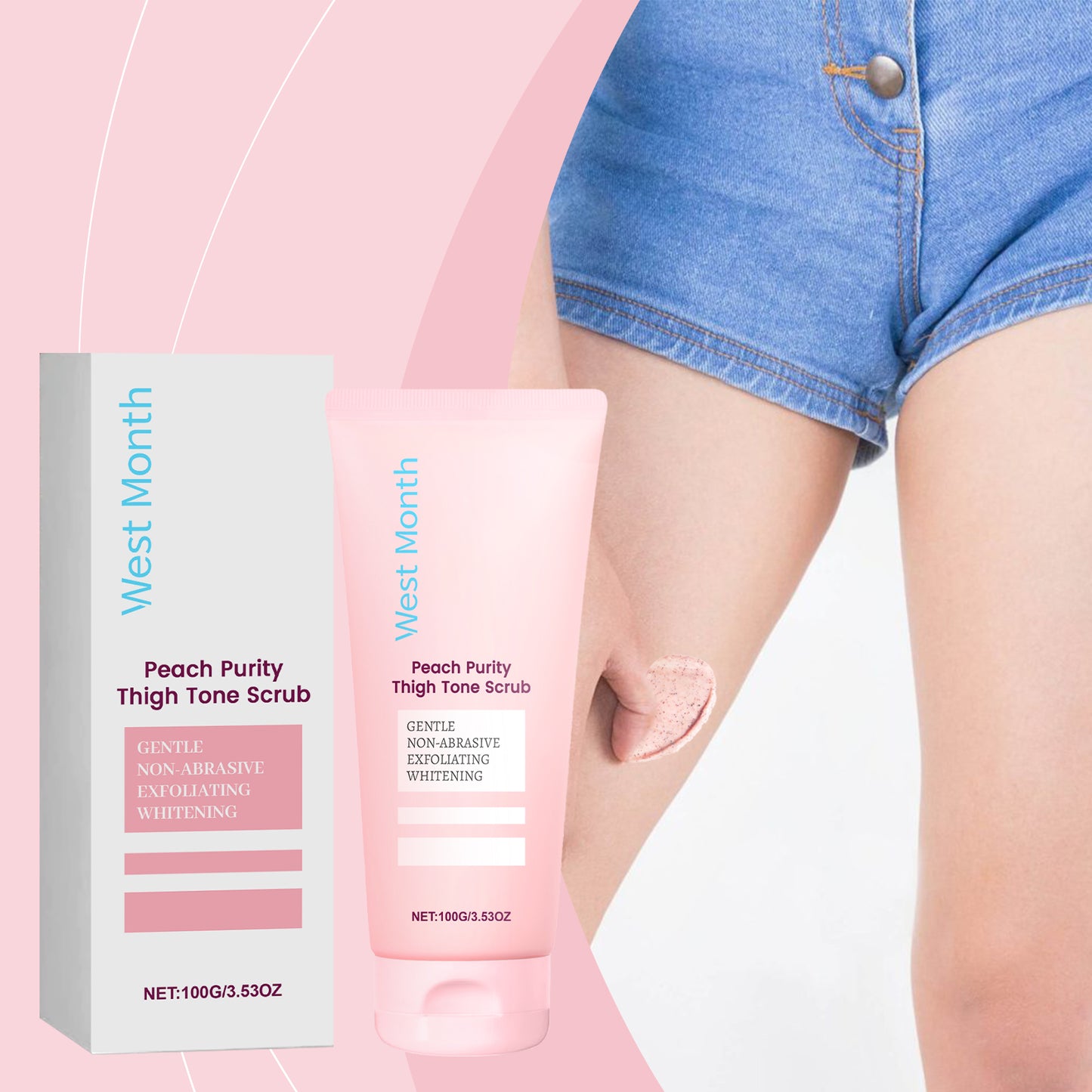Brightening Body Scrub with Avocado Oil & Peach Extract - 100g