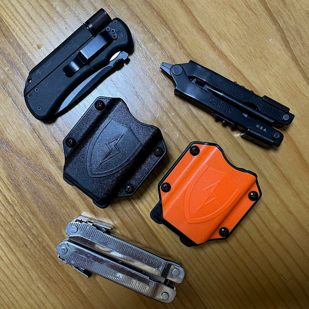 Folding Tactical Pliers with Quick Pull Sleeve and Waterproof Storage Cover