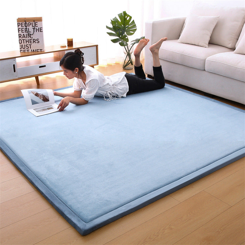 Children's Thick Coral Fleece Rug - Soft Playroom Carpet for Kids