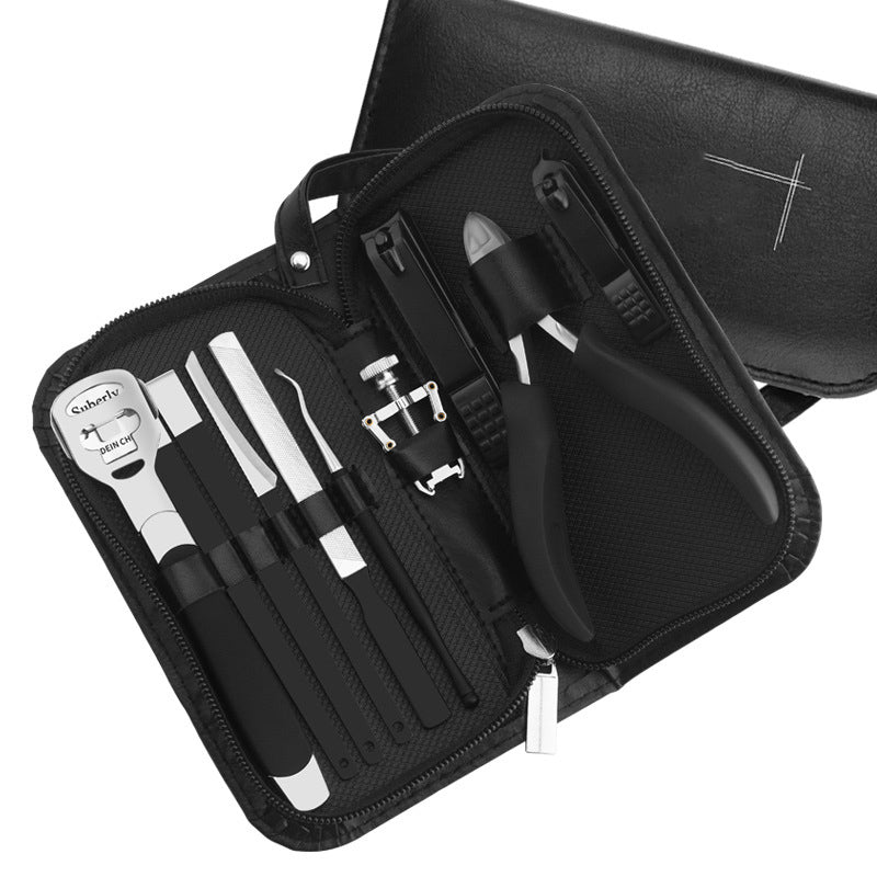 Stainless Steel Manicure Set with Nail Clippers & Pliers