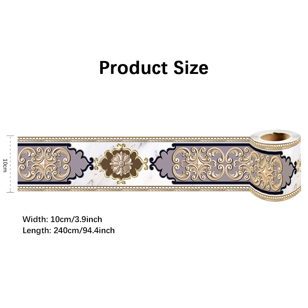 Home Wall & Floor Skirting Line Stickers - Moisture & Stain Resistant PVC