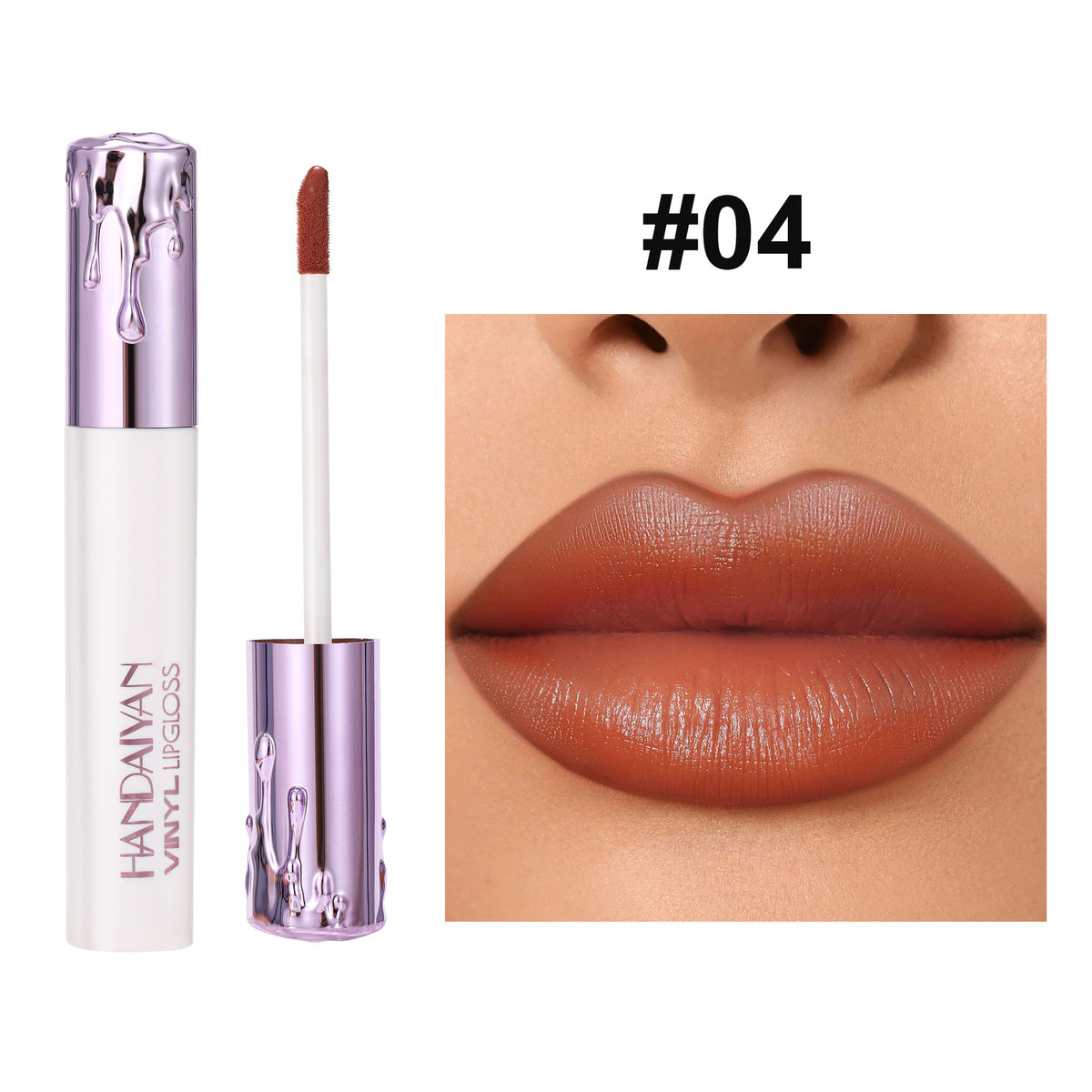 Matte Lip Gloss Long Lasting Waterproof No Stain on Cup - Moisturizing Lip Lacquer