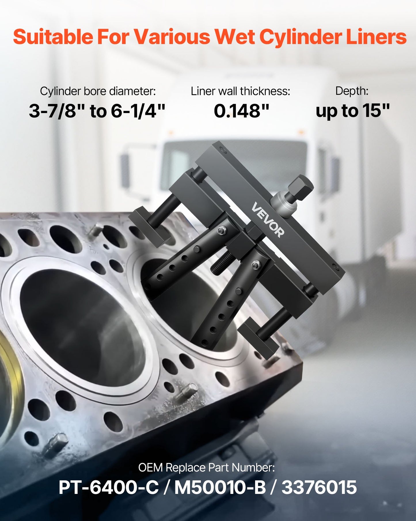 Universal Diesel Engine Cylinder Liner Puller Tool for Mack Cummins Volvo