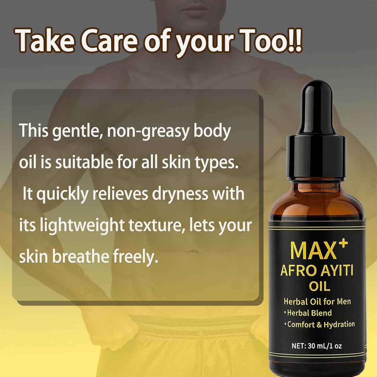 Afro Ayiti Oil Men's Body Care Drops 30ml