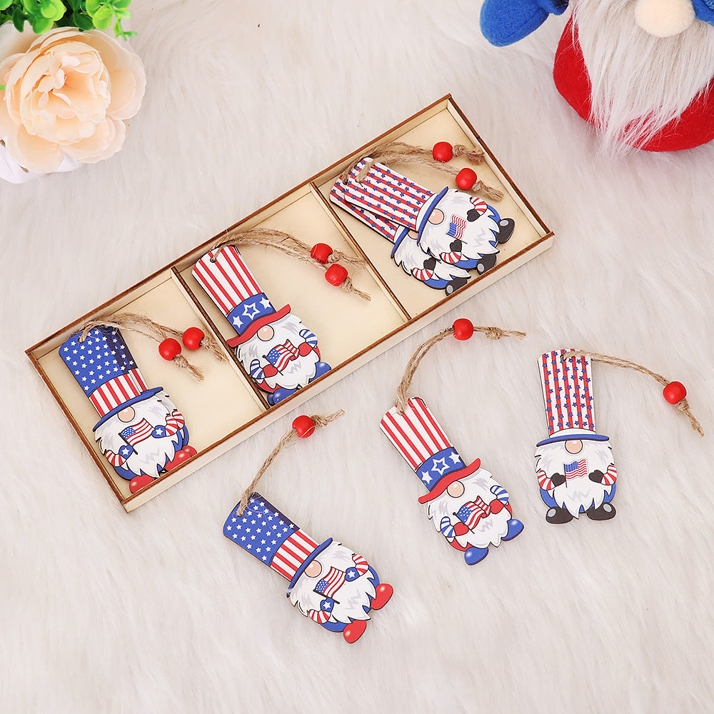Faceless Wooden Forest Man Pendant Set - Home & Party Decor