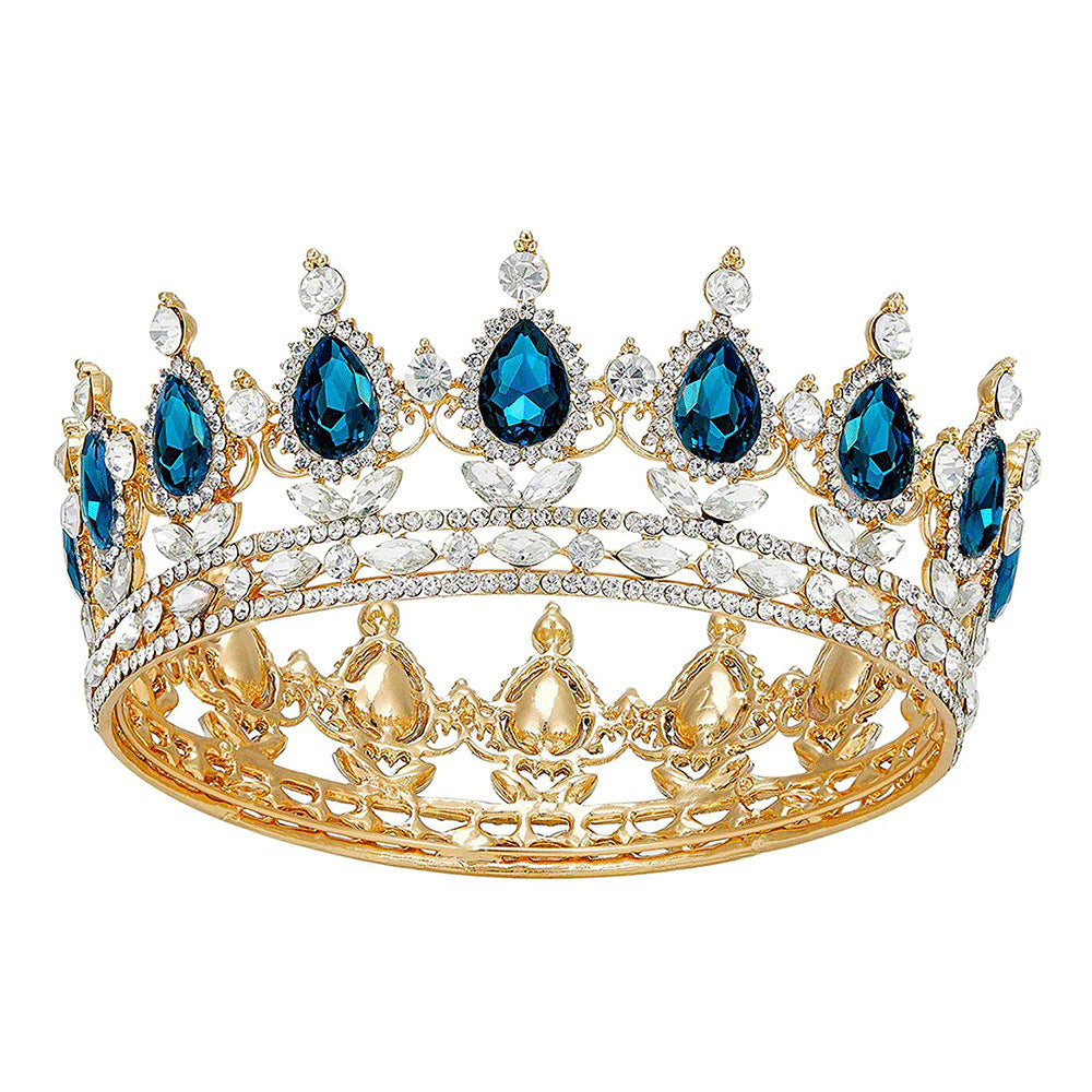 Baroque Diamond Bridal Crown Headdress