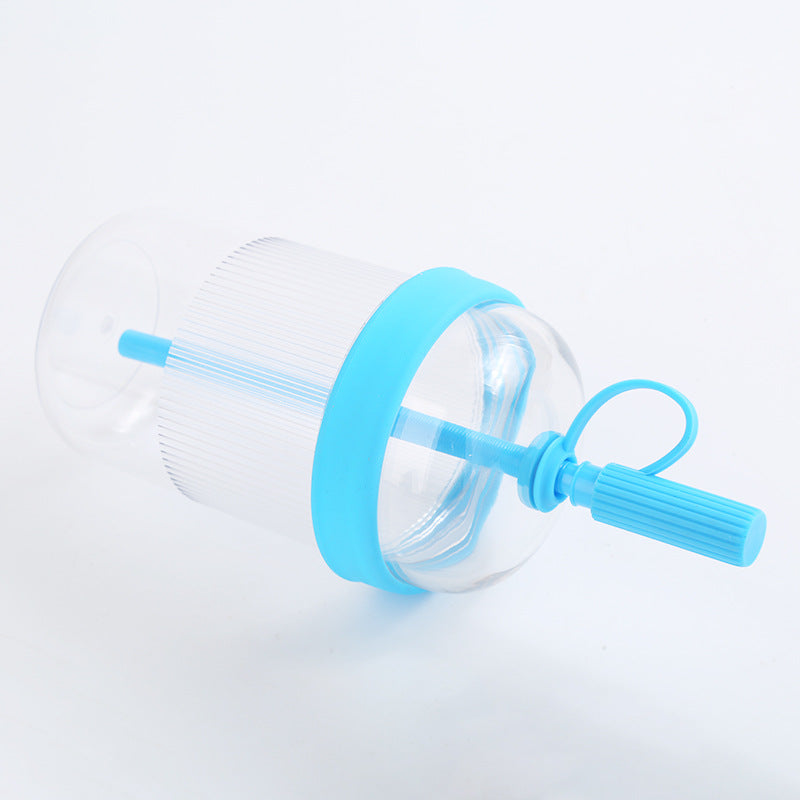 Large-Capacity Water Bottle with Straw - 540ml, Multiple Colors