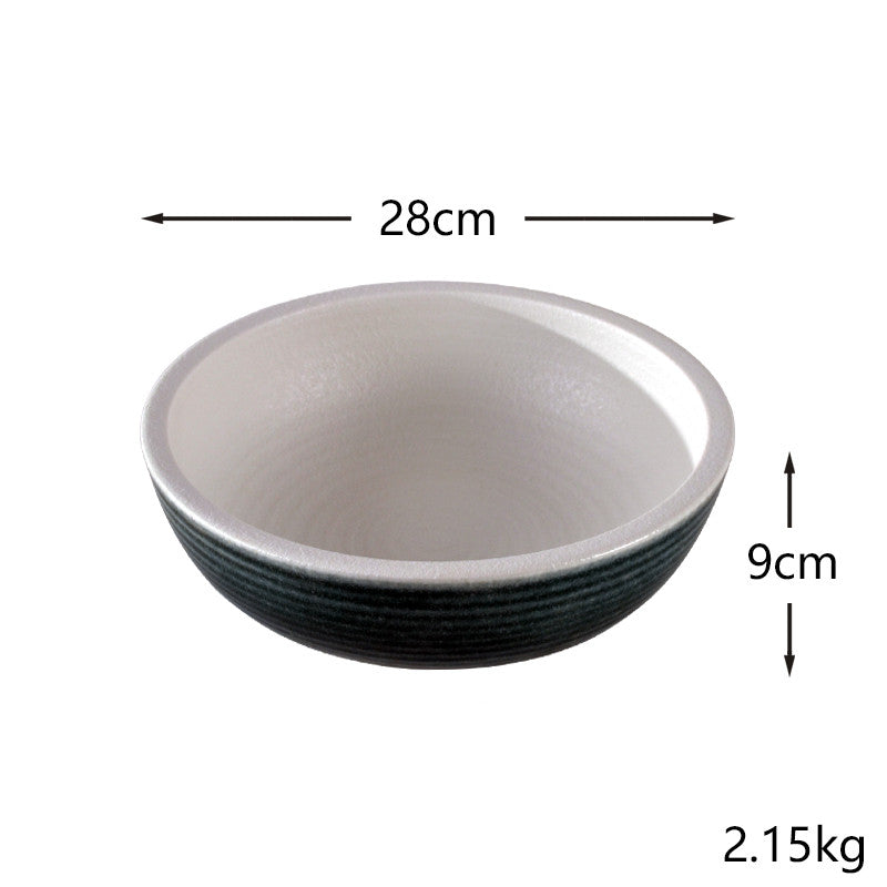 Large Porcelain Kitchen Bowl with Multiple Sizes - Household Home Storage