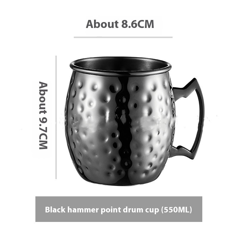 Stainless Steel Moscow Mule Cup Set - Copper Plated Drinkware for Bar & Home