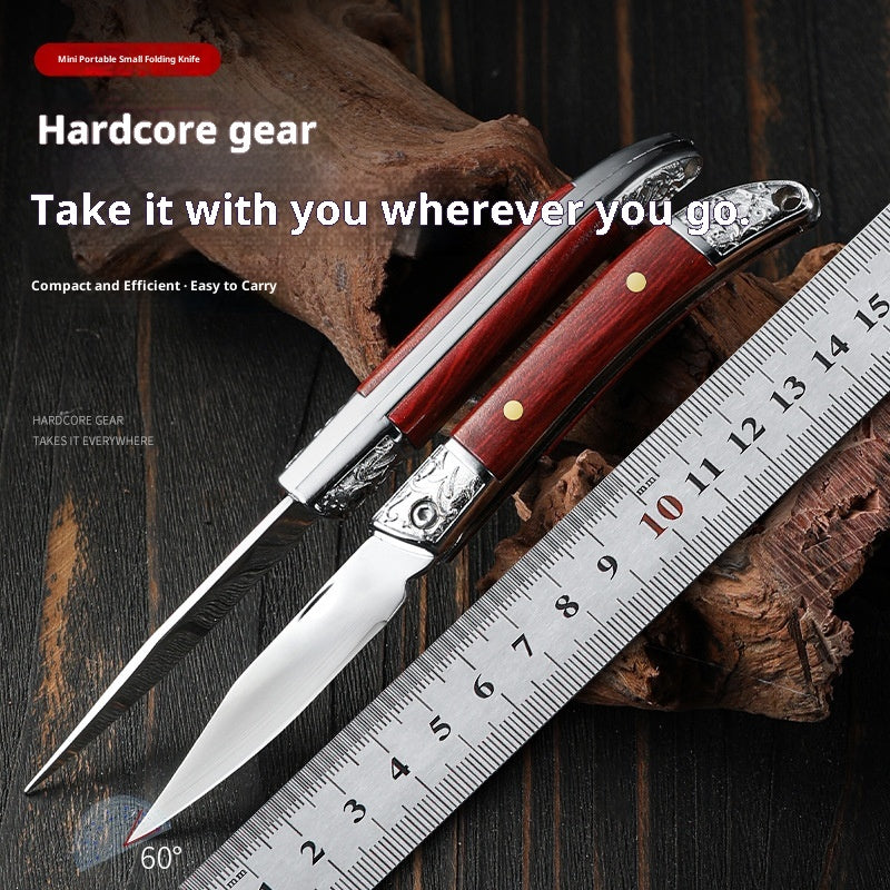 Foldable Multi-Purpose Camping Knife with Stainless Steel Blade - Self-Defense & Unpacking