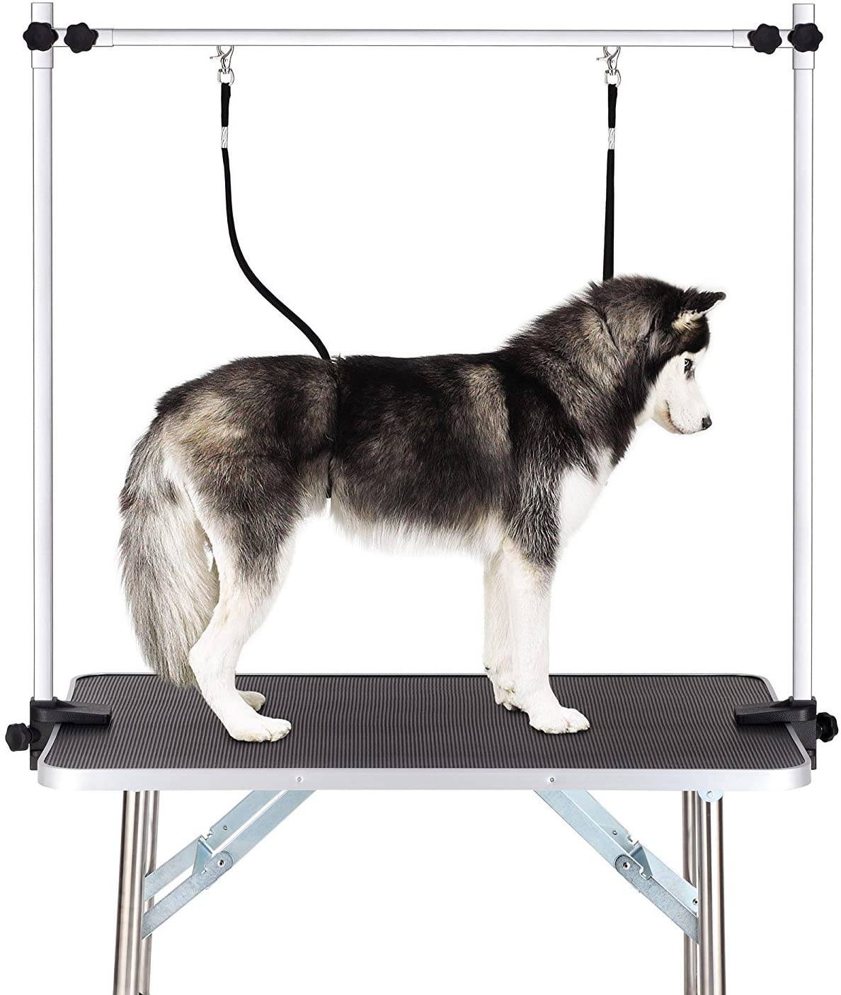 Heavy Duty Adjustable Dog Grooming Table with Non-Slip Surface