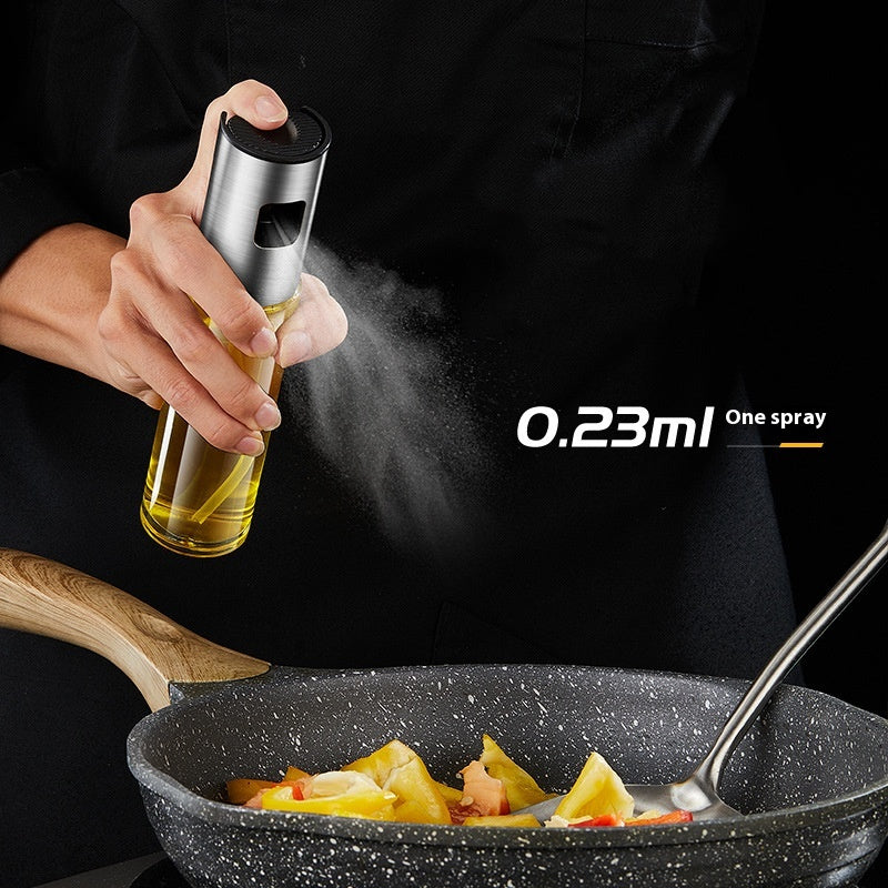 Stainless Steel Oil Dispenser Bottle - 100ml & 200ml Capacity, Automatic Pour