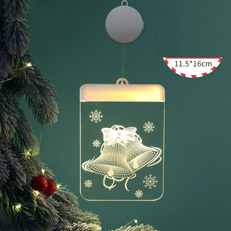 Christmas Hanging Bell and Snowflake String Lights - Festive Decor