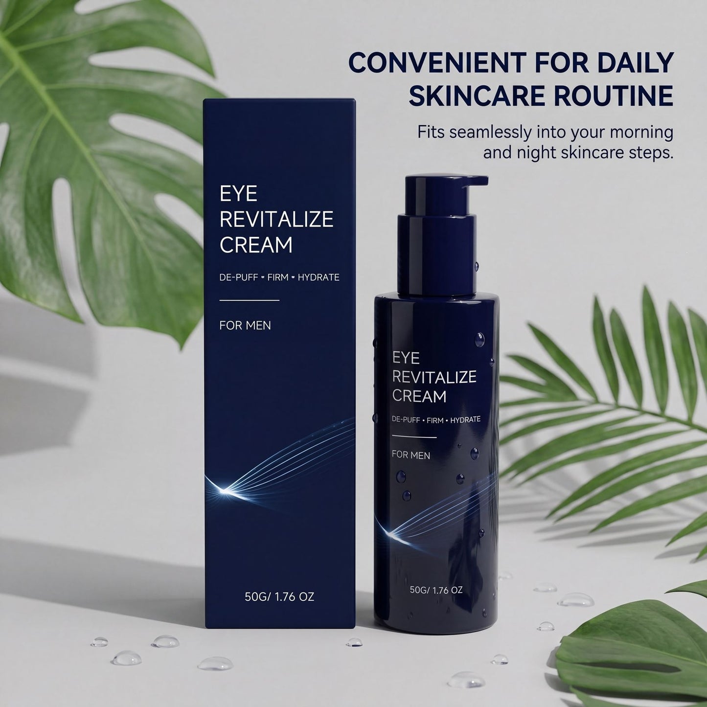 Men's Revitalizing Eye Cream - Hydrating 50G Skin Care for Eye Area
