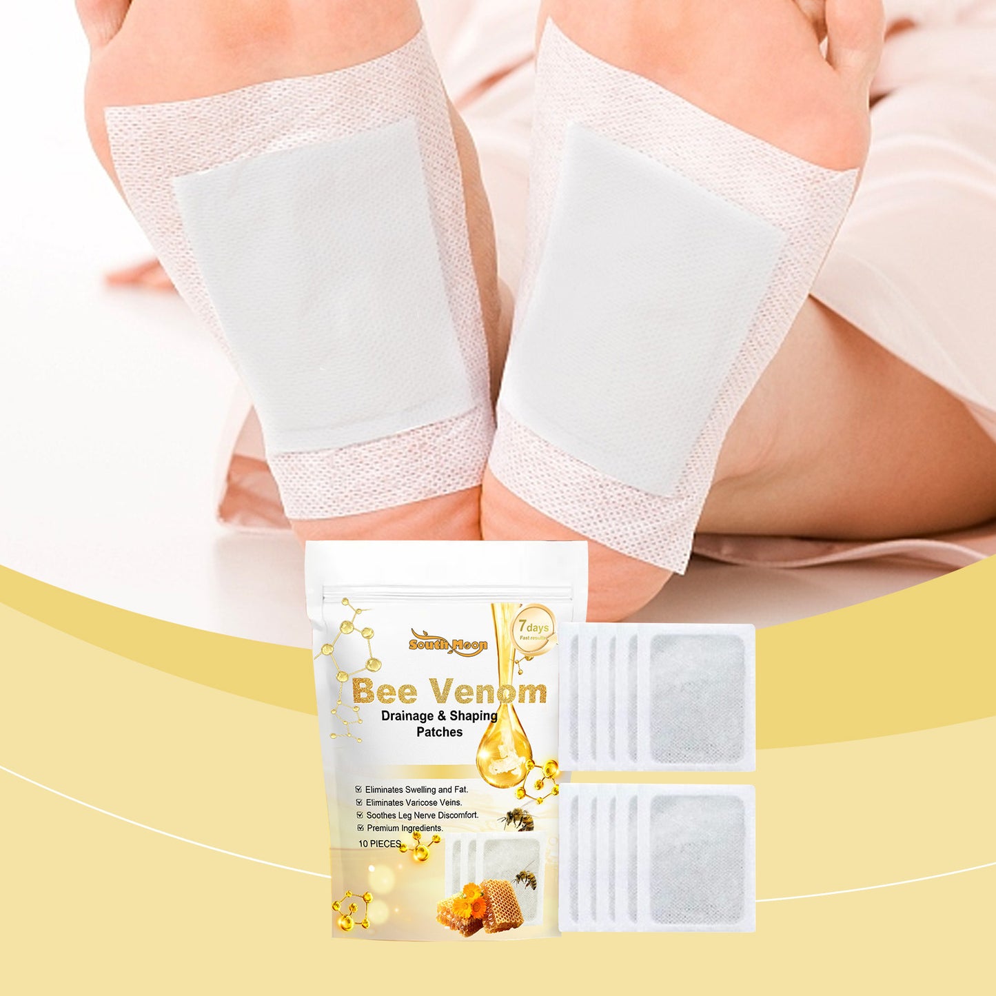 Foot Patch Slimming Care with Bee Venom & Mugwort - 10 Pieces