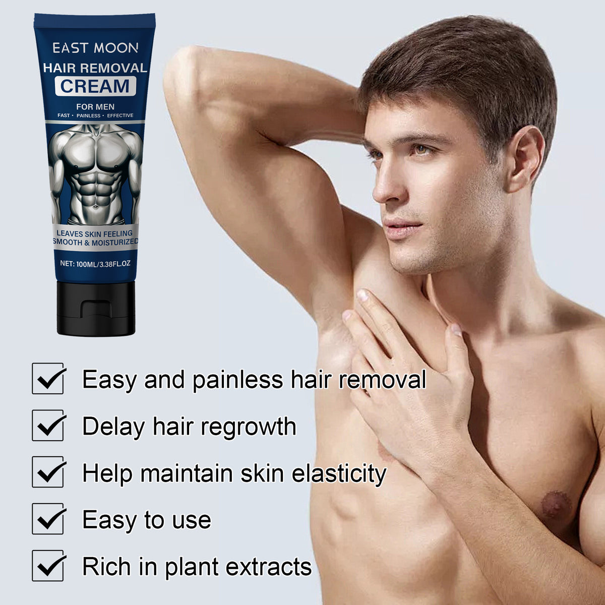 Men's Lip Removal Beard Armpit Hand And Leg Hair Mild Non-irritating