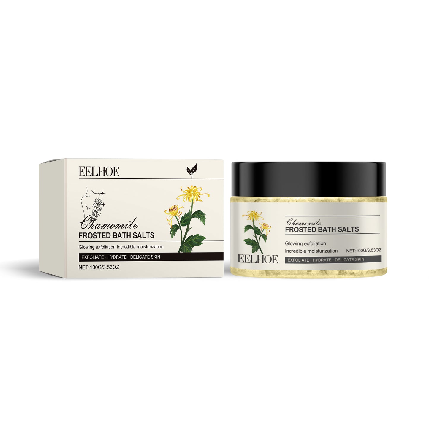 Exfoliating Sea Salt Body Scrub with Chamomile & Aloe Vera - 100g
