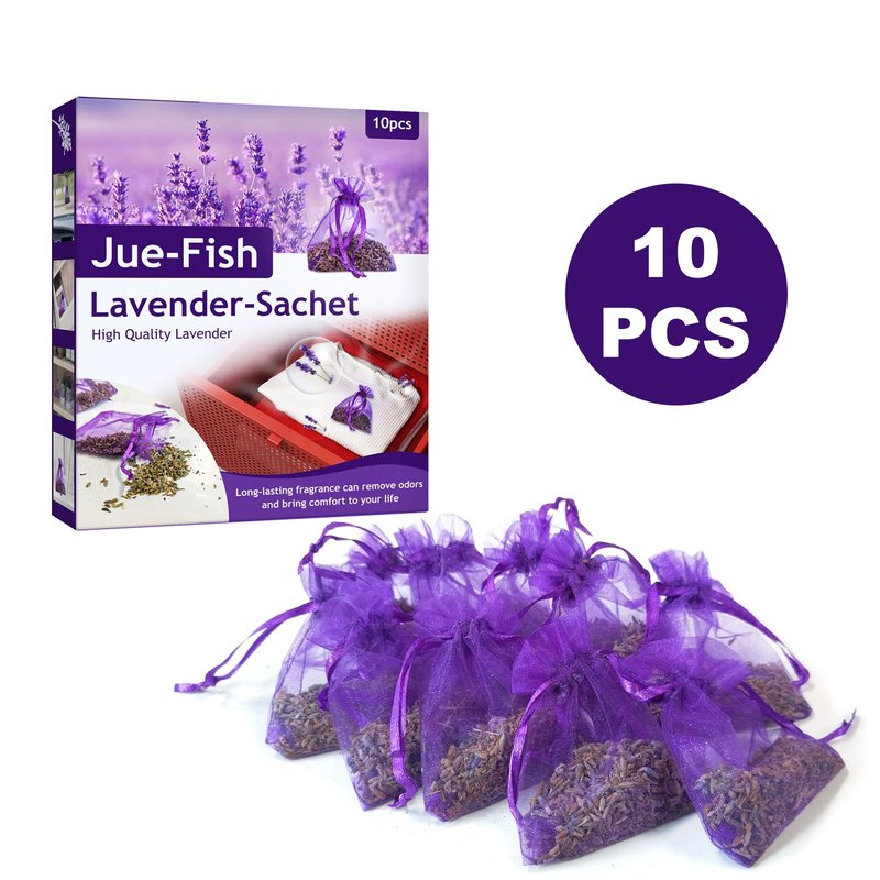 Lavender Scented Sachets for Kitchen Storage - 10 Pack