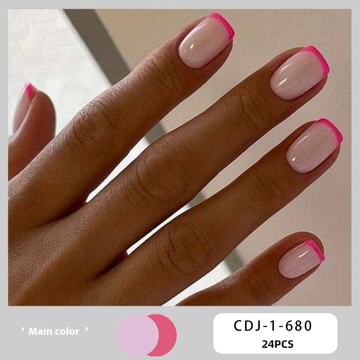 European, American & French Style Fake Nail Patch Set for Nail Art