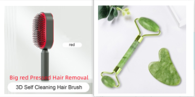 Self-Cleaning Hair Brush with 3D Air Cushion for Scalp Massage & Detangling