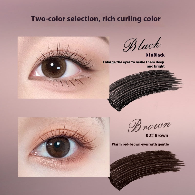 Long-Lasting Curling Mascara - Black or Brown, Sets Available