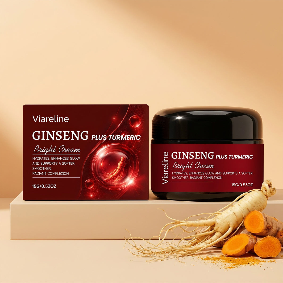 Ginseng And Turmeric Brightening Moisturizing Cleansing Face Cream